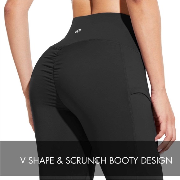 EUC baleaf black leggings with pockets - Picture 5 of 10